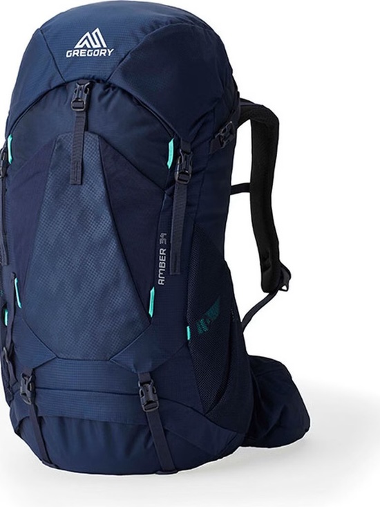 NWT Gregory Amber 34L Backpack Women Men Ajustable Hiking Camping Pack Navy main image 9